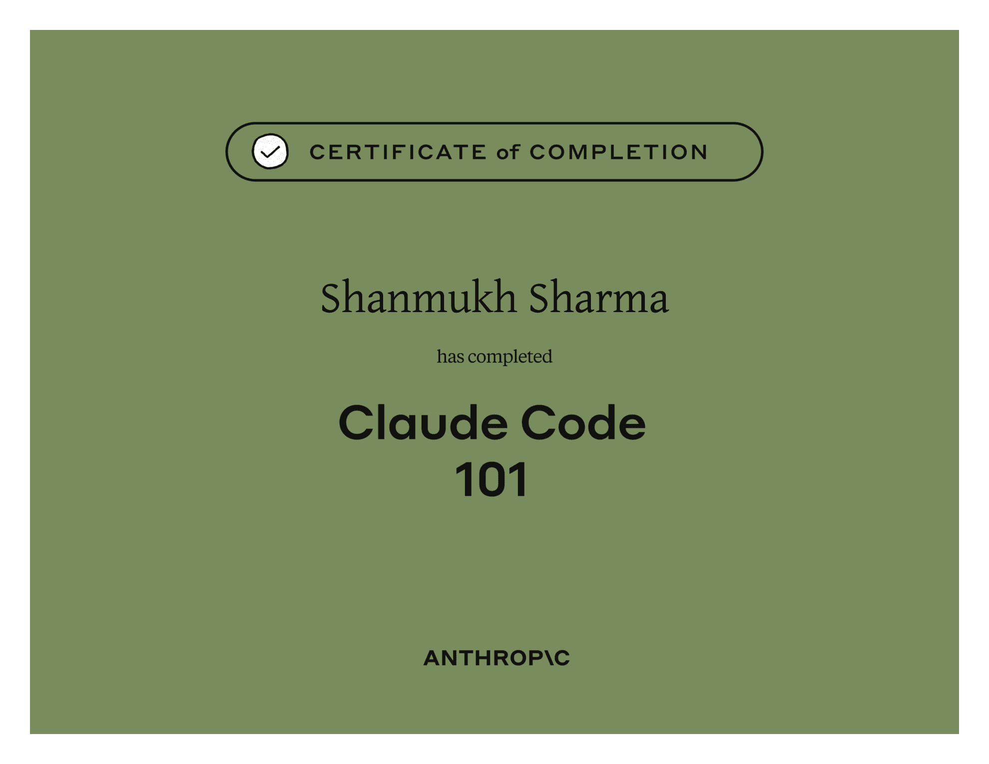 AI Development with Claude certificate issued by Anthropic Academy